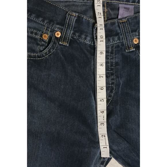 Levis Iconic Straight Leg Men's Button Fly Jeans 34Wx29L Dark Wash Denim - Picture 5 of 11